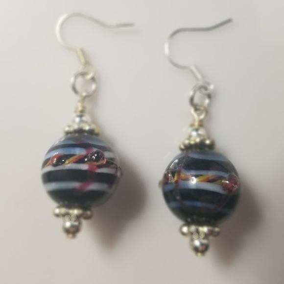 Lampwork Glass Earrings - Picture 4 of 4